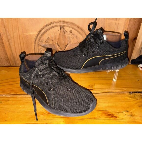 PUMA 'Carson 2 ' Black Size 6.5 Sneakers Running Shoes Athletic Lace Sport - Picture 3 of 8